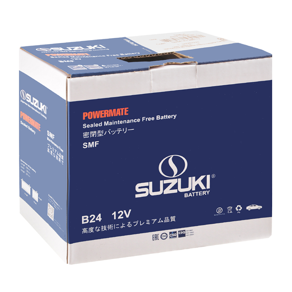 Аккумулятор SUZUKI 50B24L ASIA 45 Ач 380А О/П SMF50B24L 2