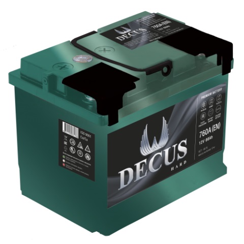 Аккумулятор DECUS 6СТ-66VL оп 66 Ач 760 А 242х175х190 [L2]